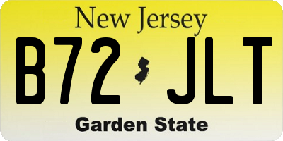 NJ license plate B72JLT
