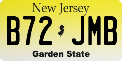 NJ license plate B72JMB