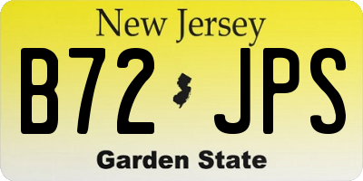 NJ license plate B72JPS