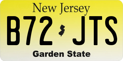NJ license plate B72JTS