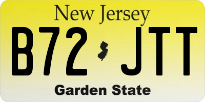 NJ license plate B72JTT