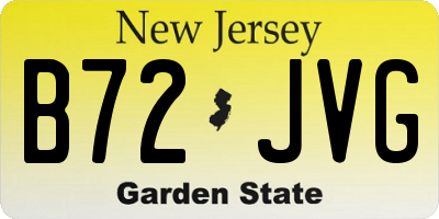 NJ license plate B72JVG