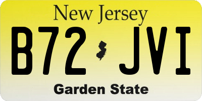 NJ license plate B72JVI