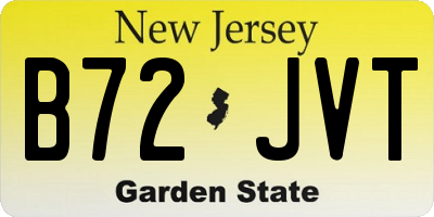 NJ license plate B72JVT