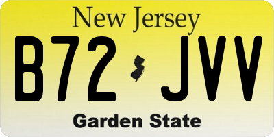 NJ license plate B72JVV