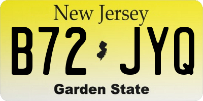 NJ license plate B72JYQ