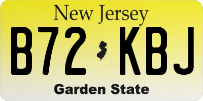 NJ license plate B72KBJ