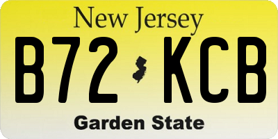 NJ license plate B72KCB