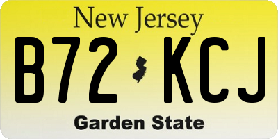 NJ license plate B72KCJ
