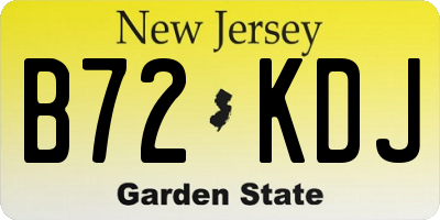 NJ license plate B72KDJ