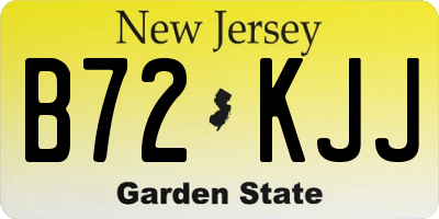 NJ license plate B72KJJ