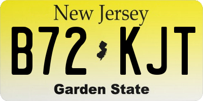 NJ license plate B72KJT