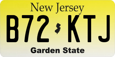 NJ license plate B72KTJ