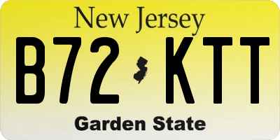NJ license plate B72KTT
