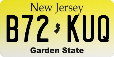 NJ license plate B72KUQ
