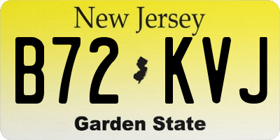 NJ license plate B72KVJ