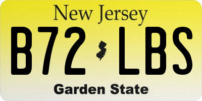 NJ license plate B72LBS