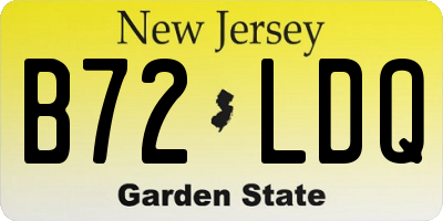 NJ license plate B72LDQ