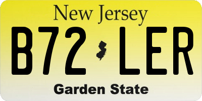 NJ license plate B72LER