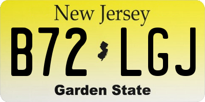 NJ license plate B72LGJ