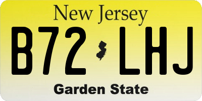 NJ license plate B72LHJ