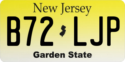 NJ license plate B72LJP