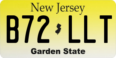 NJ license plate B72LLT