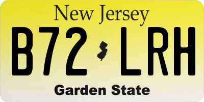 NJ license plate B72LRH