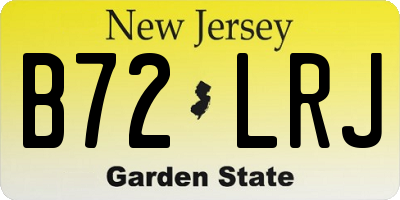 NJ license plate B72LRJ