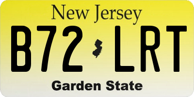 NJ license plate B72LRT