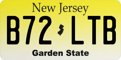 NJ license plate B72LTB