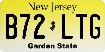 NJ license plate B72LTG
