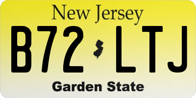 NJ license plate B72LTJ