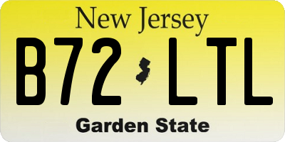 NJ license plate B72LTL
