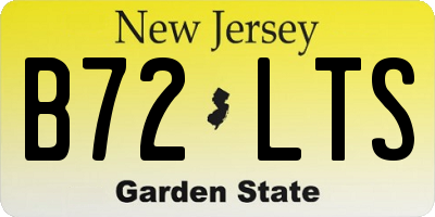 NJ license plate B72LTS