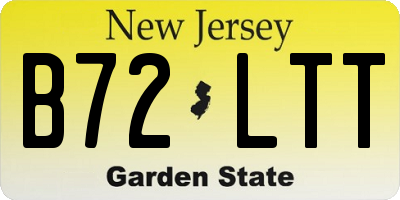 NJ license plate B72LTT
