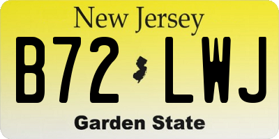 NJ license plate B72LWJ