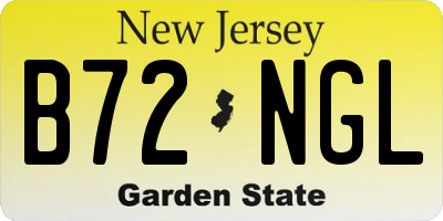 NJ license plate B72NGL