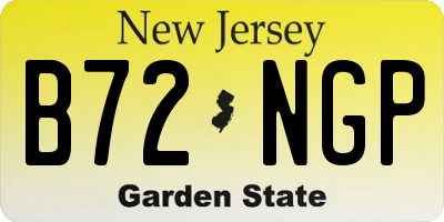NJ license plate B72NGP