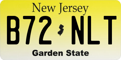 NJ license plate B72NLT