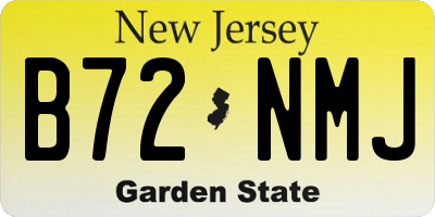 NJ license plate B72NMJ