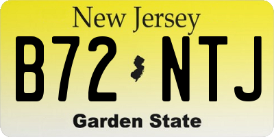 NJ license plate B72NTJ