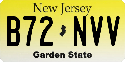 NJ license plate B72NVV