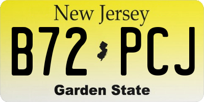 NJ license plate B72PCJ