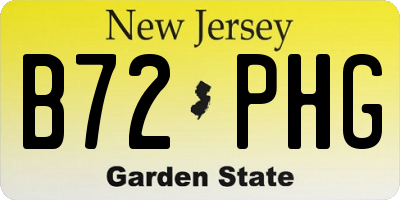 NJ license plate B72PHG
