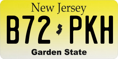 NJ license plate B72PKH