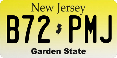 NJ license plate B72PMJ