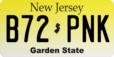 NJ license plate B72PNK