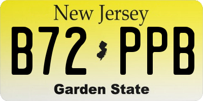 NJ license plate B72PPB