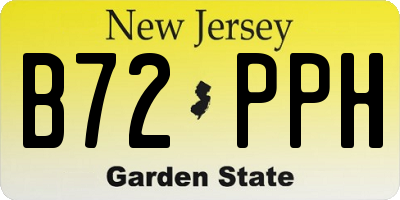 NJ license plate B72PPH